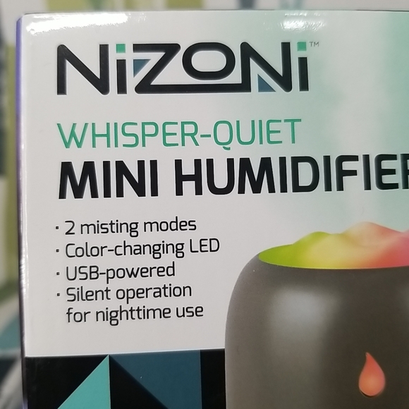 NIZONI Whisper Quiet Mini HUMIDIFIER - 2 Misting Modes - Up to 6 Hours Use - USB - Picture 5 of 11